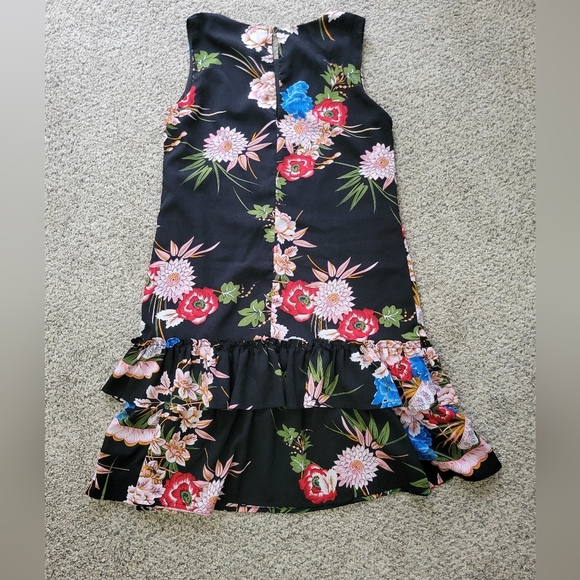 Topshop Layered Ruffle Floral Dress Sz Med - Picture 8 of 8